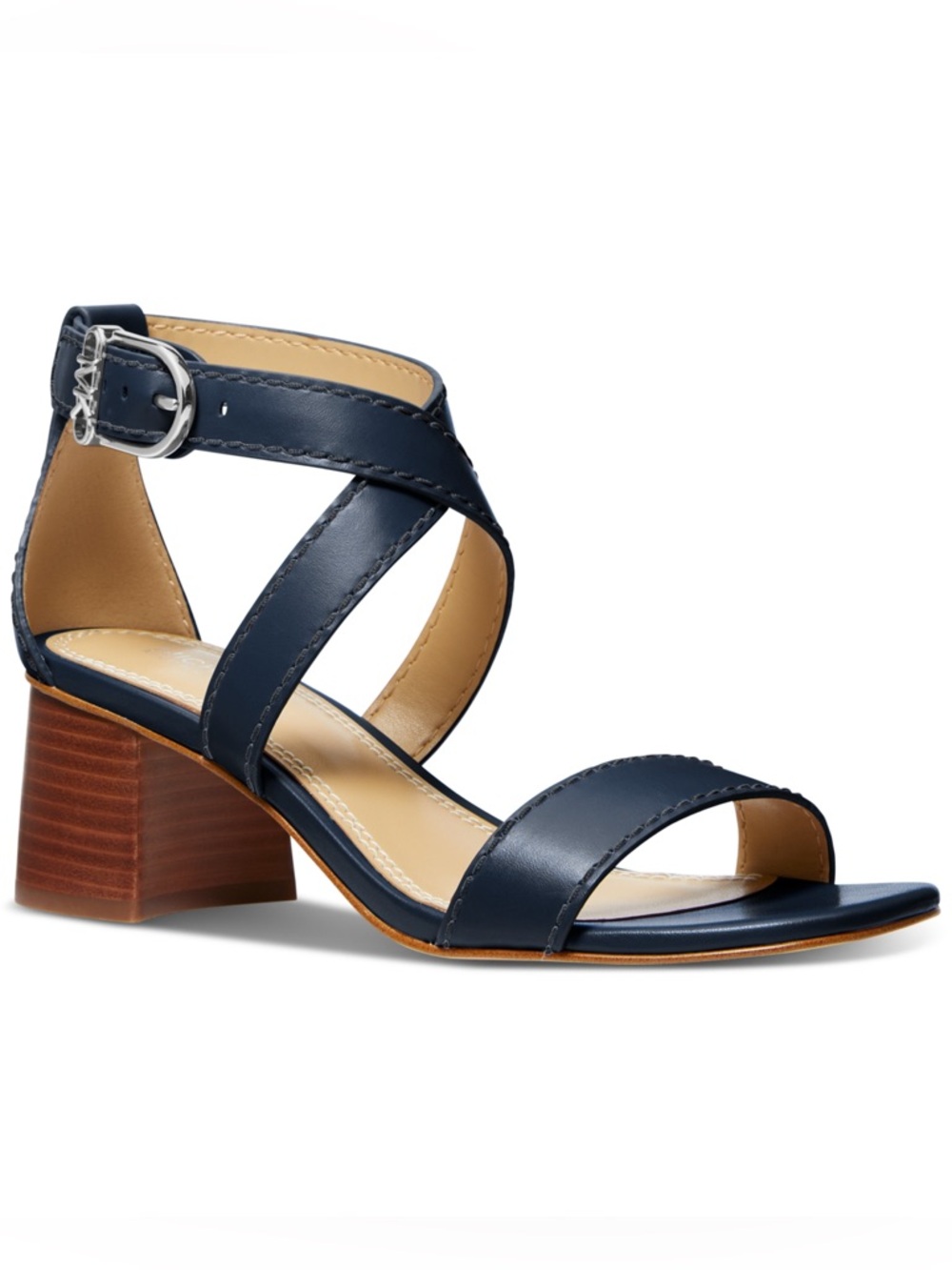 MICHAEL Michael Kors Women's Ashton Crisscross Square Toe Sandals Size 6.5